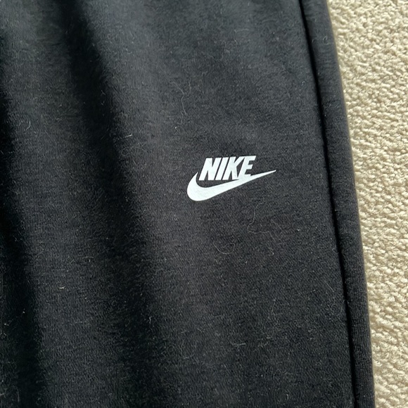 Nike black womens fleece sweatpants with cuff, size small - Picture 2 of 3
